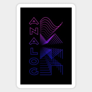 Analog Waveform Digital Analog Design Modular Gift Magnet